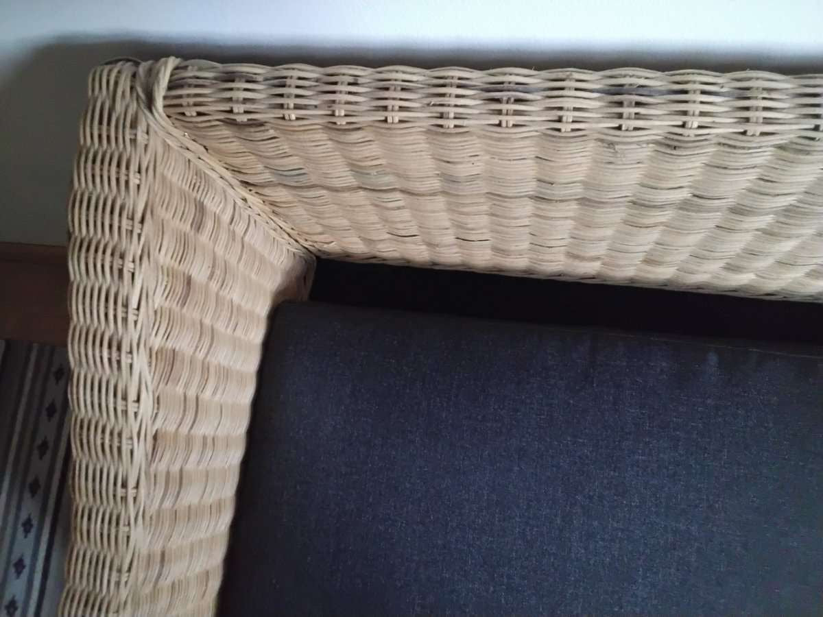 Vintage Rattan Zweisitzer