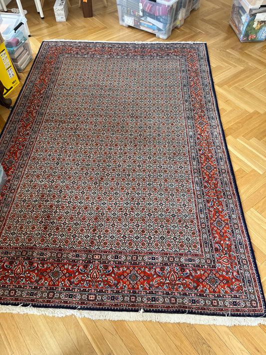 Vintage Teppich mit Seide