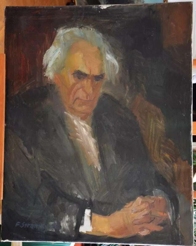 Ölgemälde Portrait – signiert Stransky, österreichischer Künstler