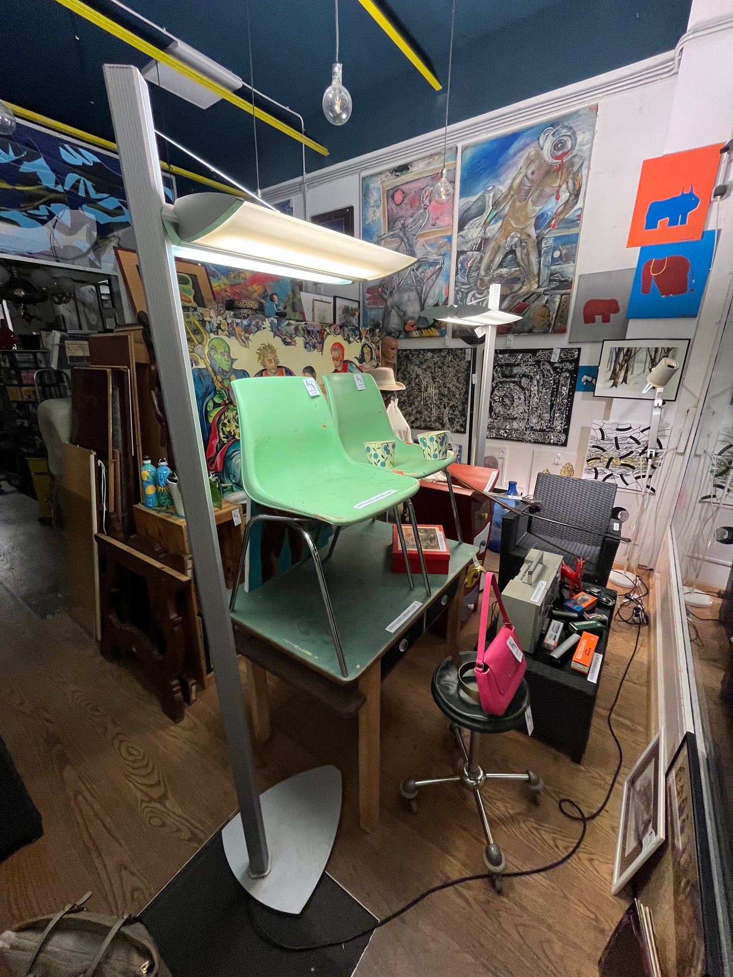 Vintage Standlampe Neon