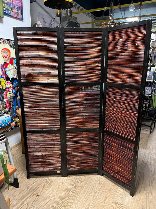 Vintage Paravant Bambus