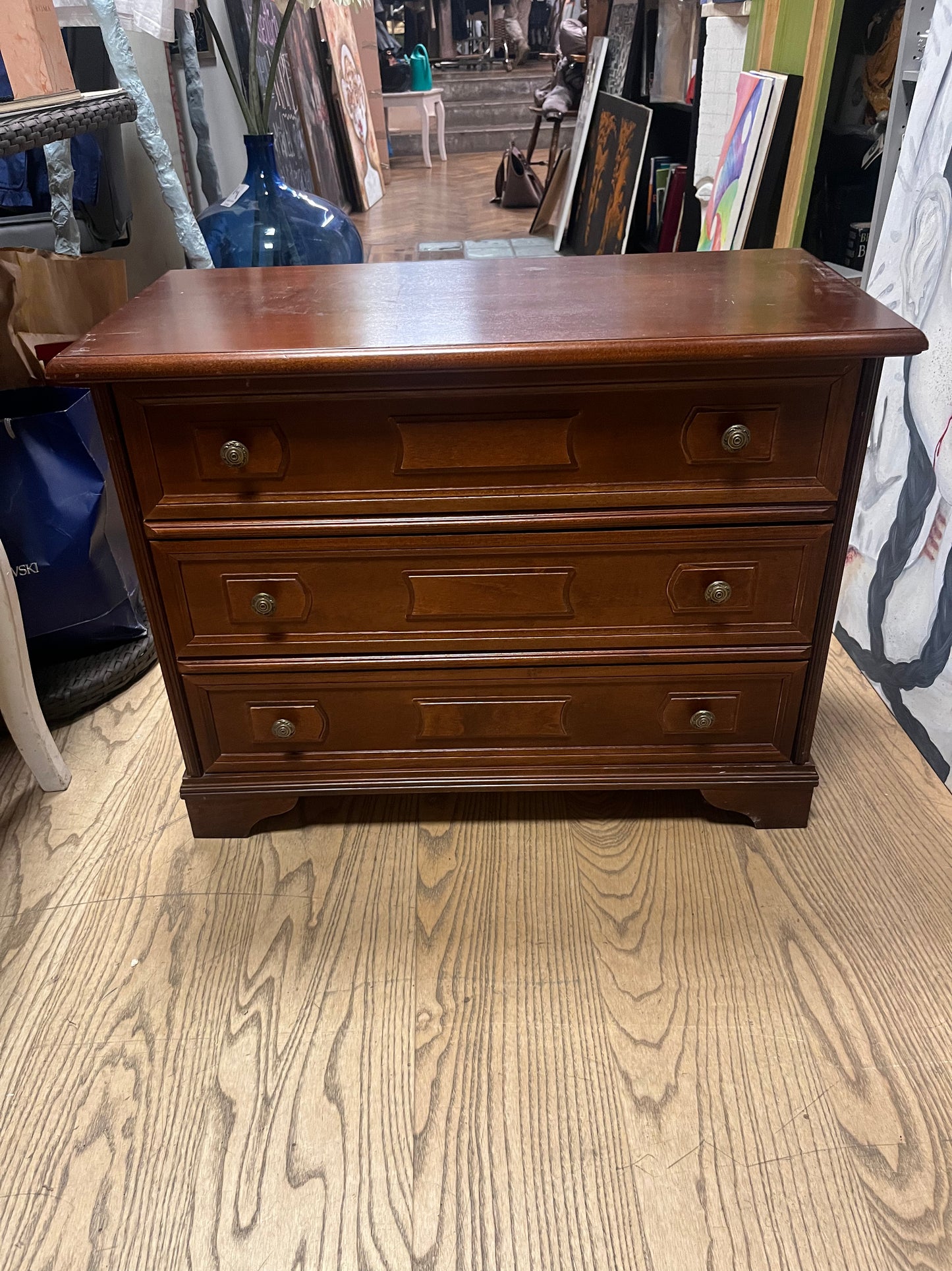 Vintage Kommode Holz Kompakt