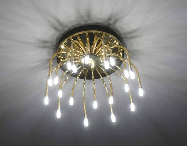 Bankamp Spinne Deckenleuchte Lampe Messing Vintage LED