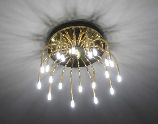 Bankamp Spinne Deckenleuchte Lampe Messing Vintage LED