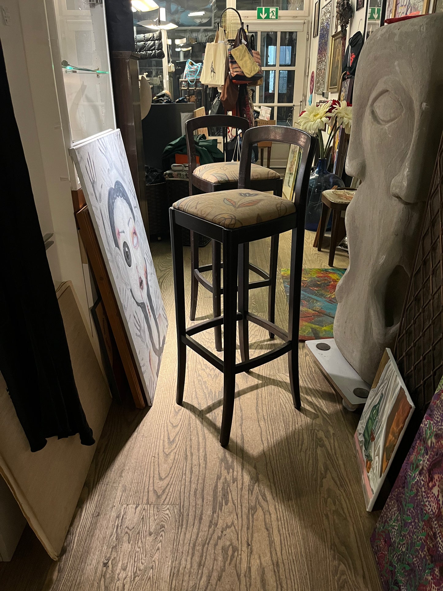 2 Vintage Barhocker