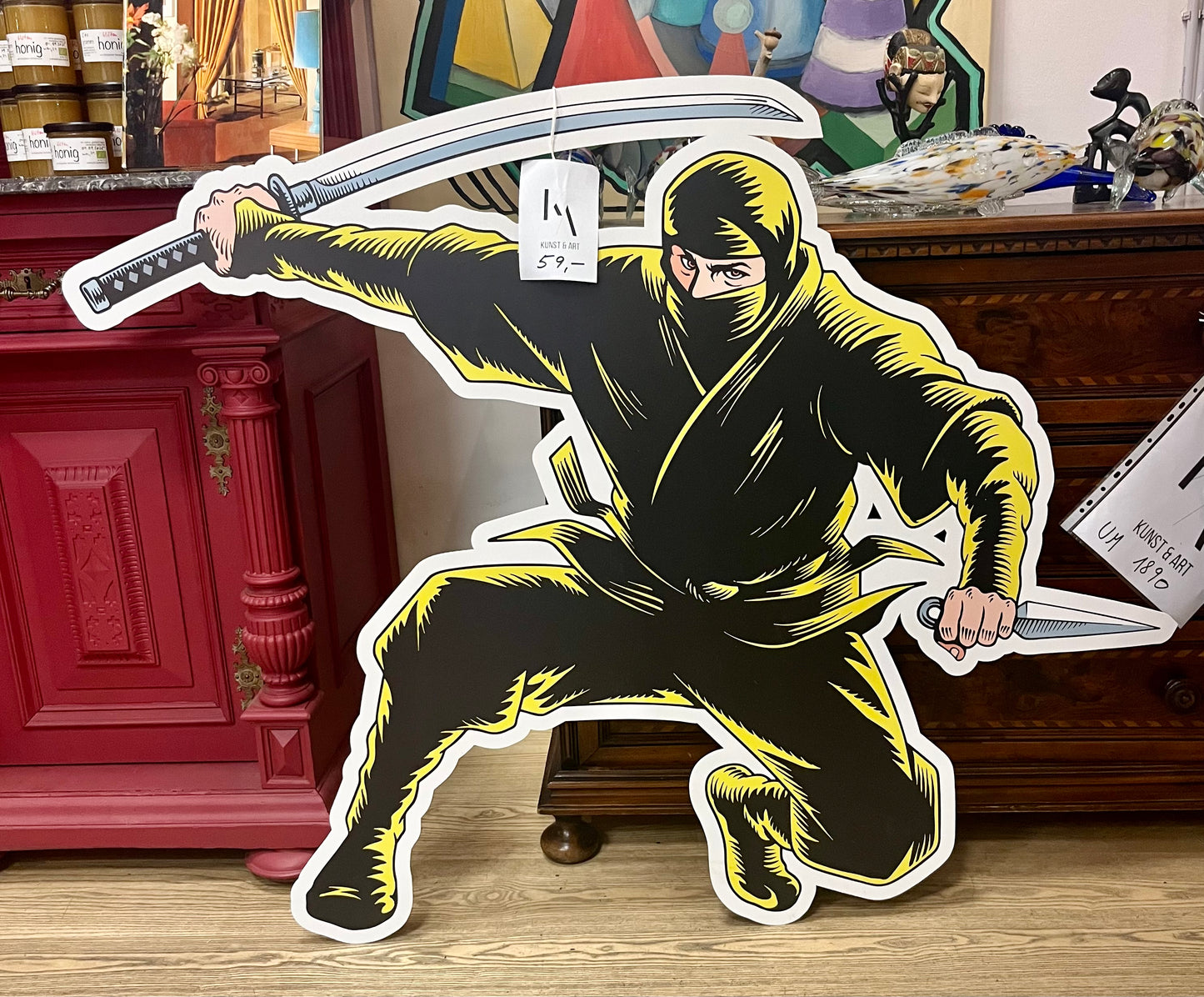 Vintage Comic Aufsteller Ninja