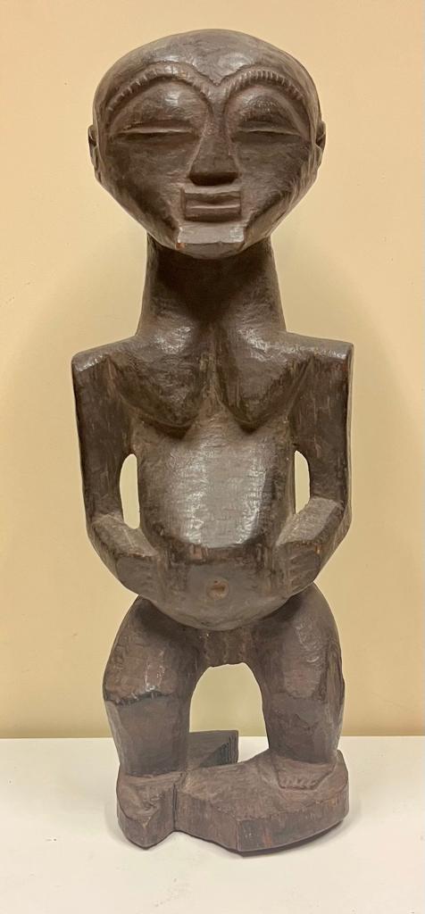 Große weibliche Ahnenfigur der Luba, Dr. Kongo vor 1948