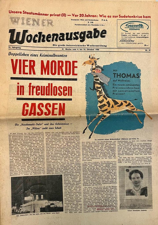 Zeitung vom 4.-10. Oktober 1958