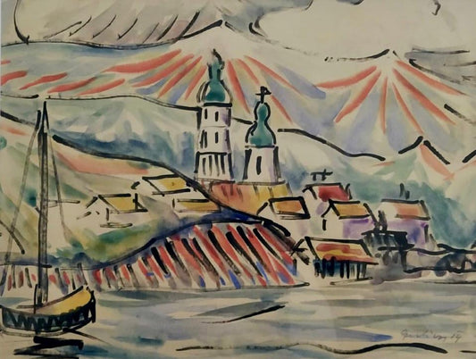 Emil Felix Ludwig von Gerliczy, Aquarell 1914