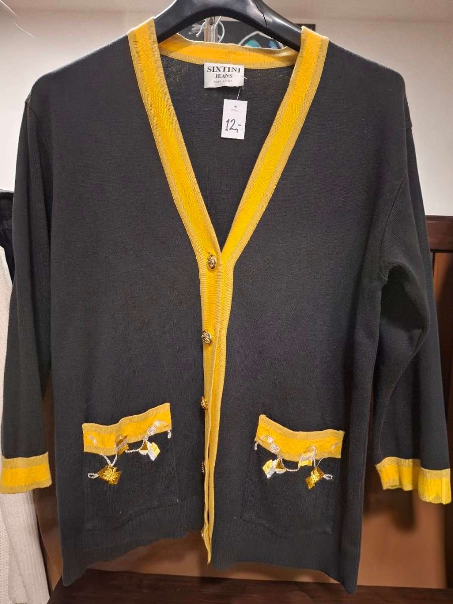 RETRO BAUMWOLLE STRICKJACKE Gr. M