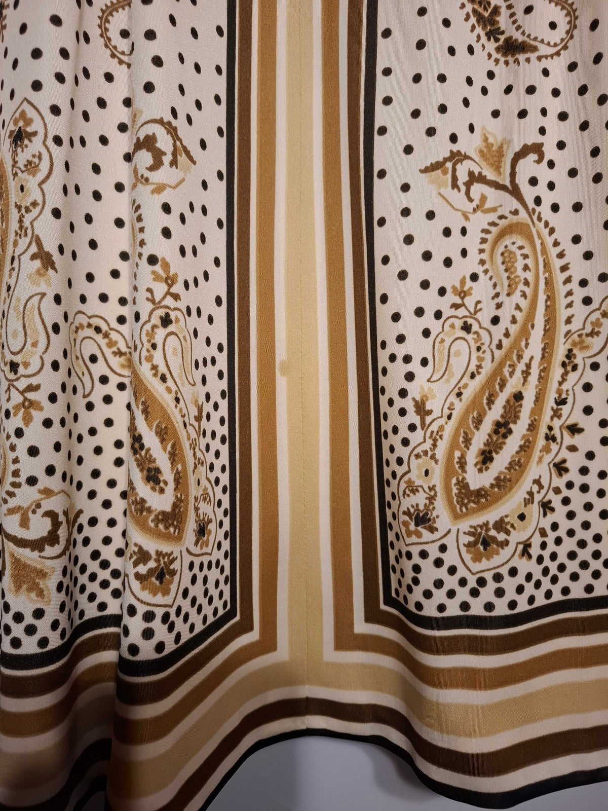 Vintage paisley a line skirt