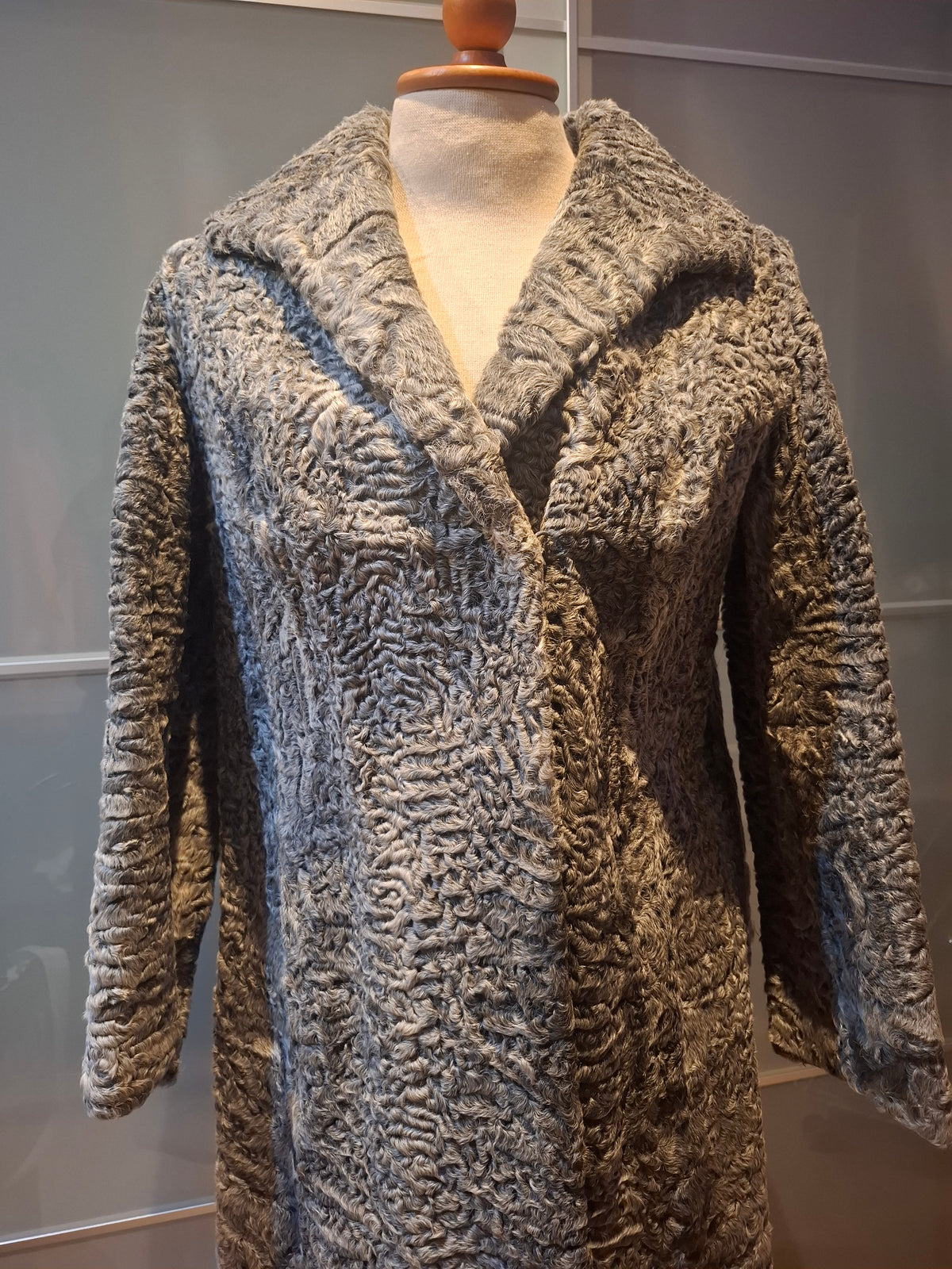 Vintage vegan fur coat