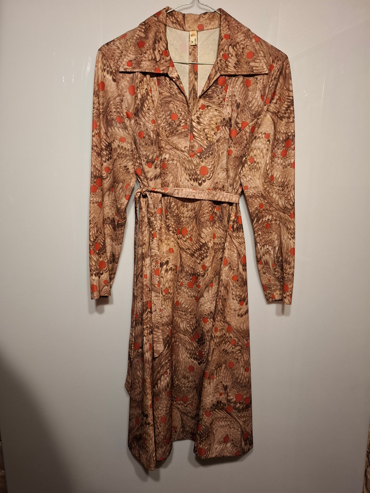 Unique pattern vintage dress