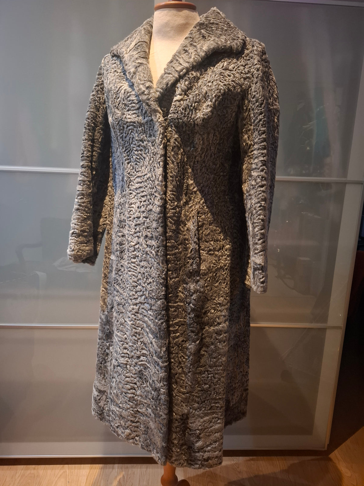 Vintage vegan fur coat