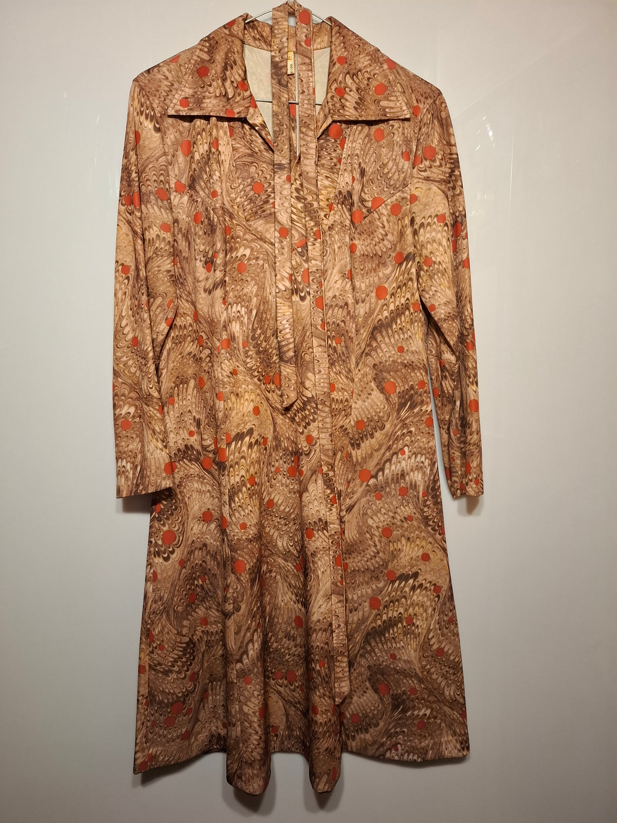 Unique pattern vintage dress