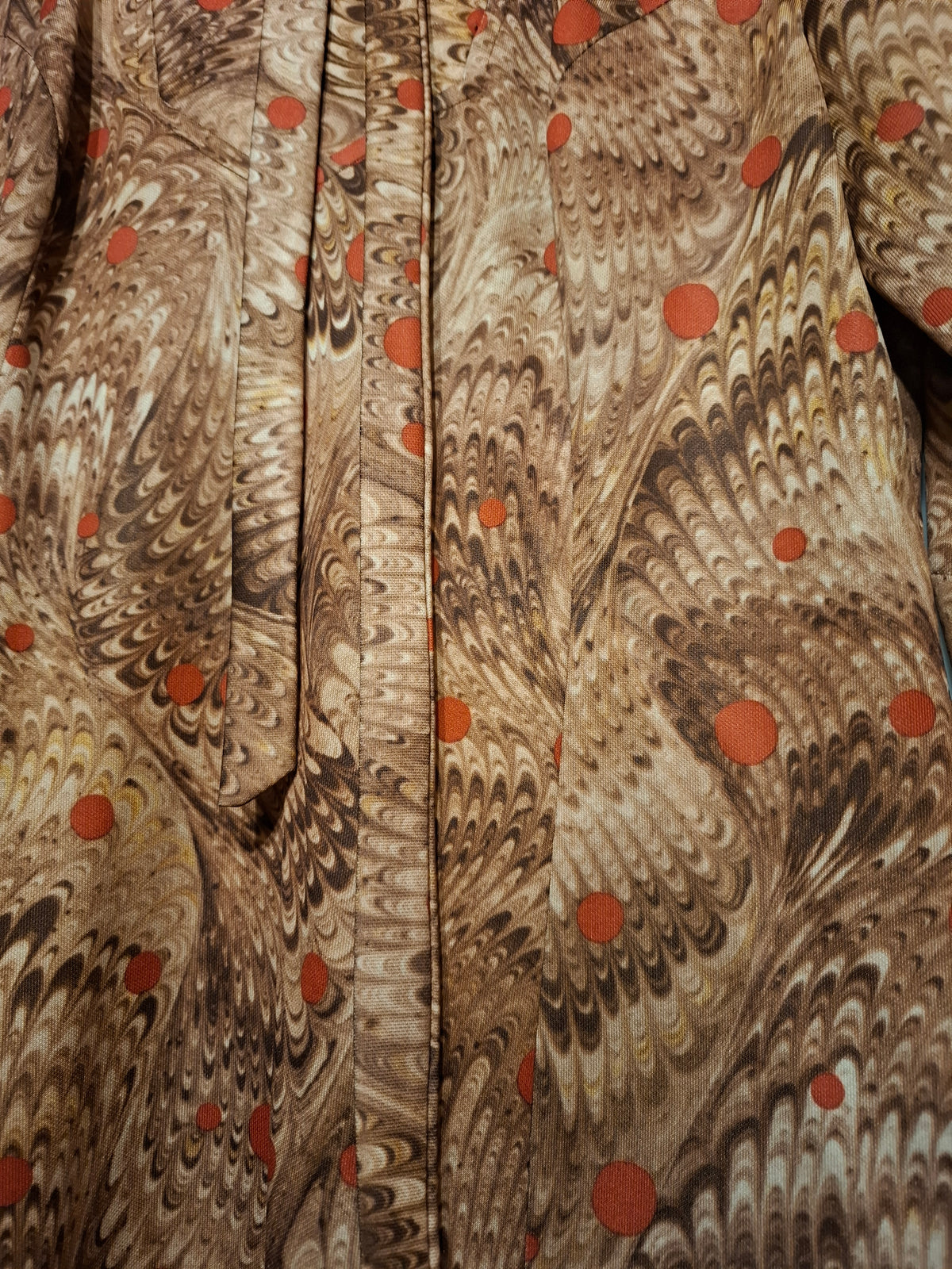 Unique pattern vintage dress