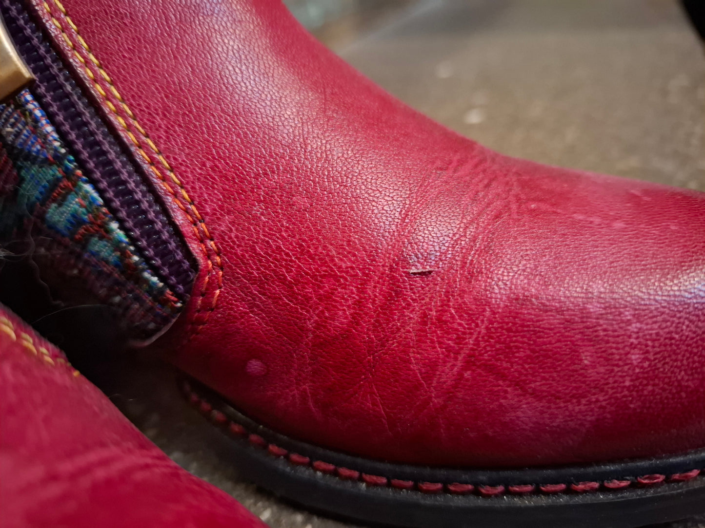Bunte High Heels mit Reißverschluss Gr. 39