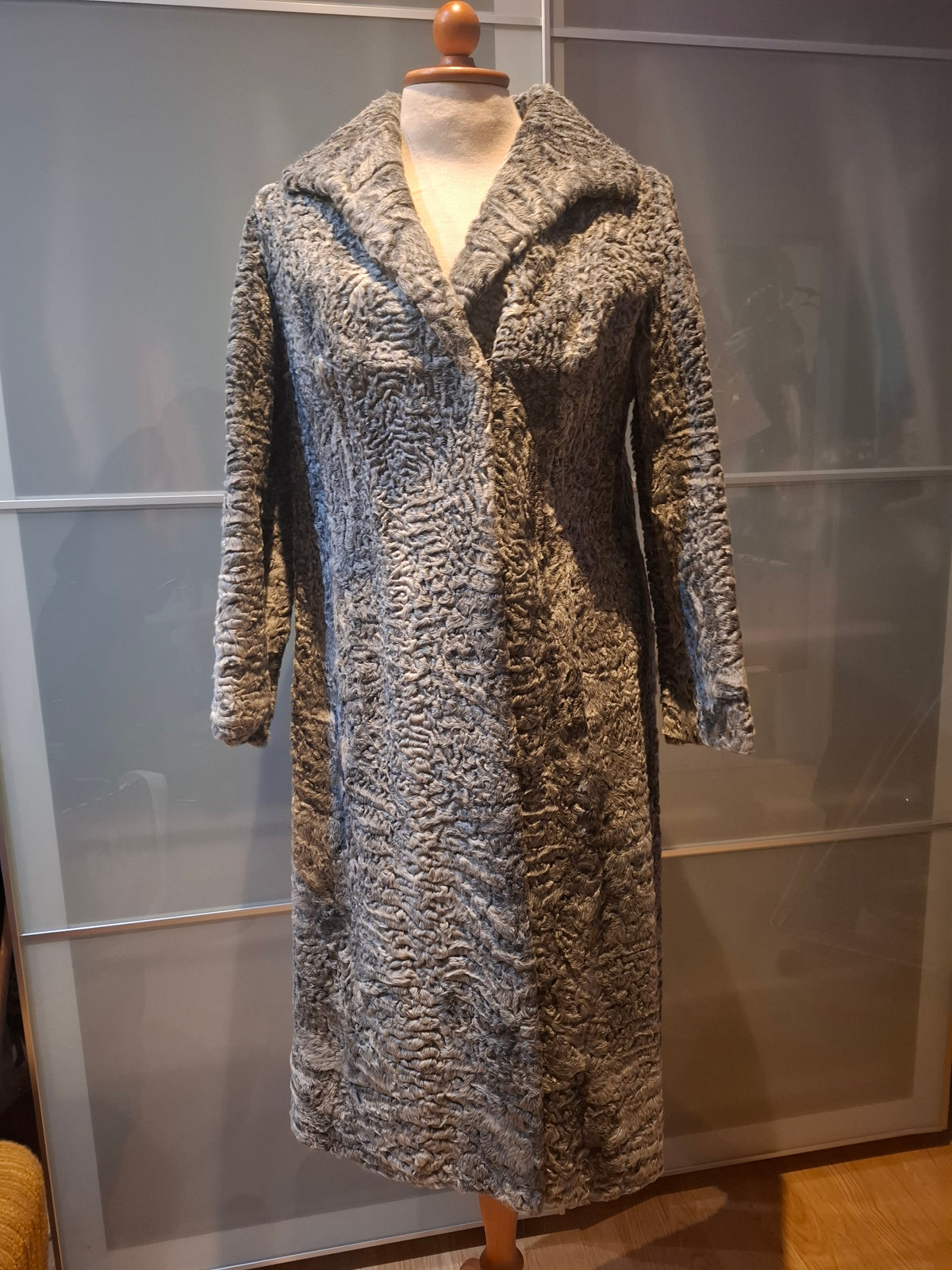 Vintage vegan fur coat