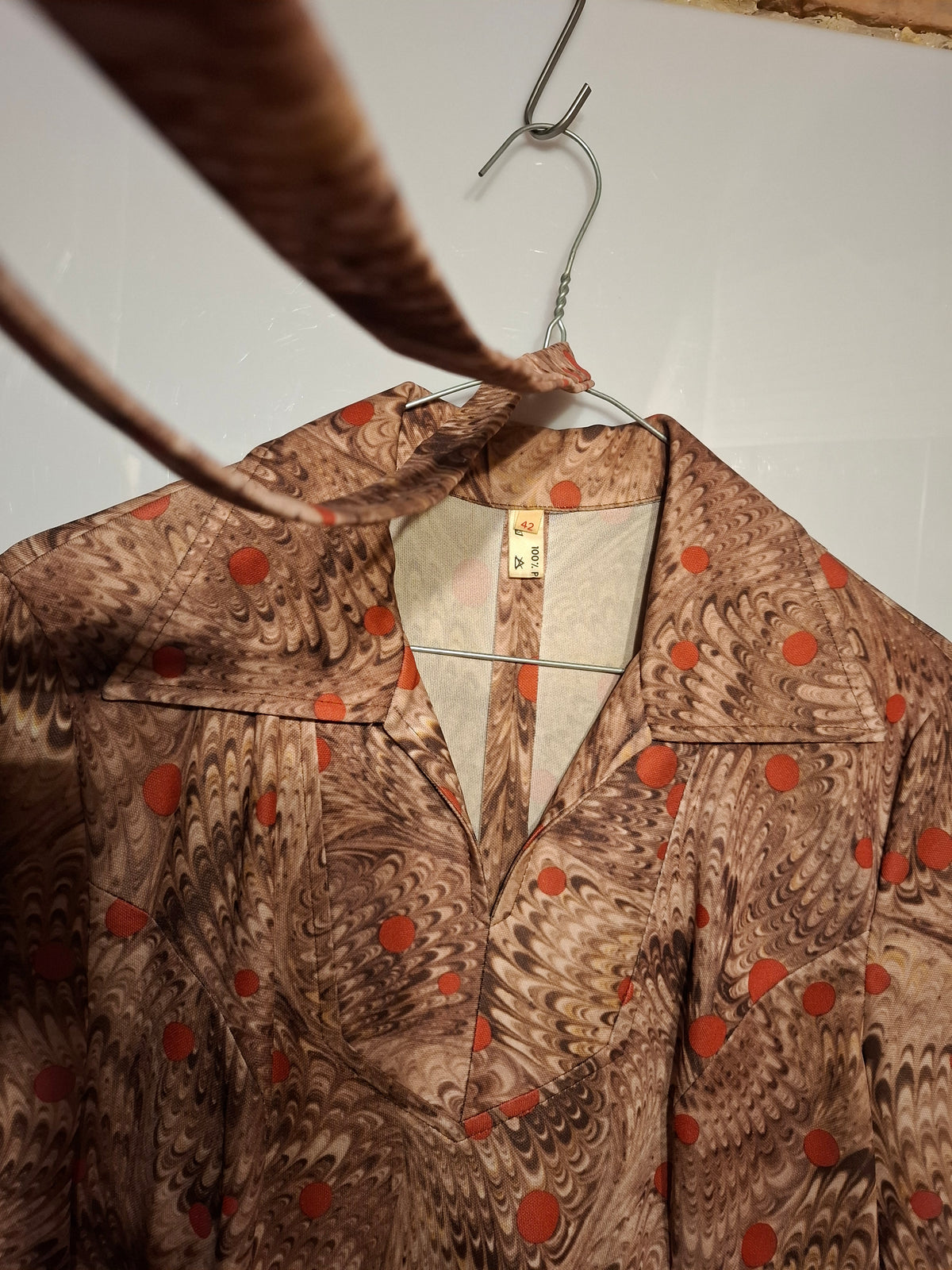 Unique pattern vintage dress