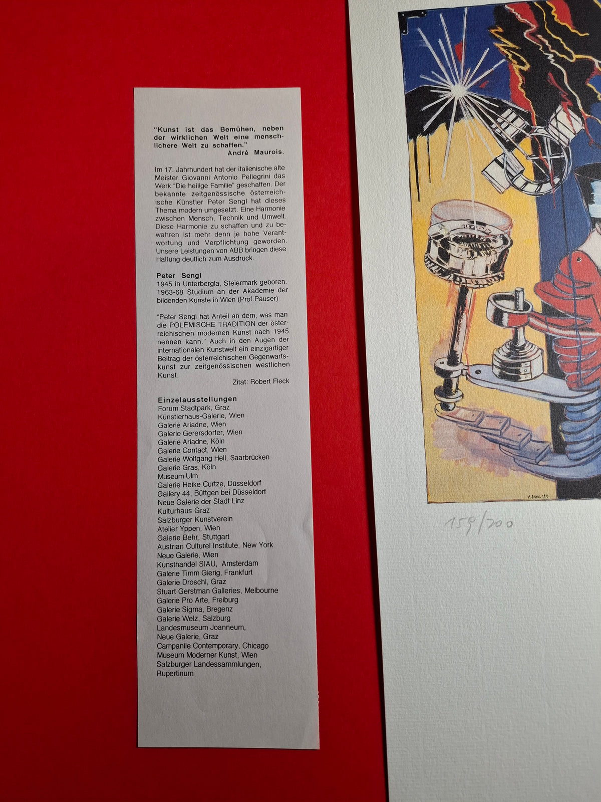 Peter Sengl : Lithographie